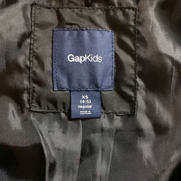 Gap Kids Black Hooded Puffer Jacket - Picture 6 of 6